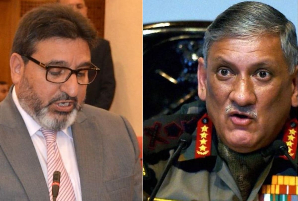 J&K EDUCATION MINISTER TARGER ARMY CHEIF ON EDUCATION STATEMENT