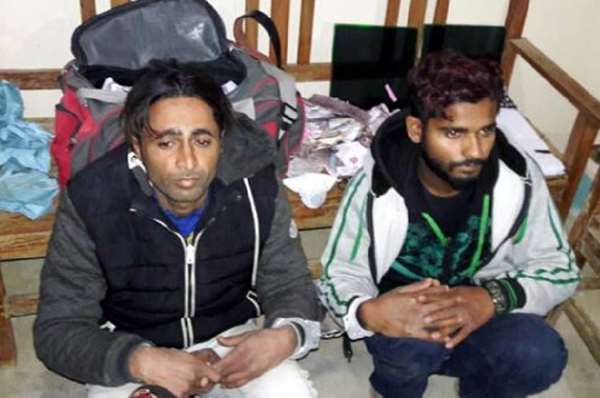 Two held while making Nepali currency