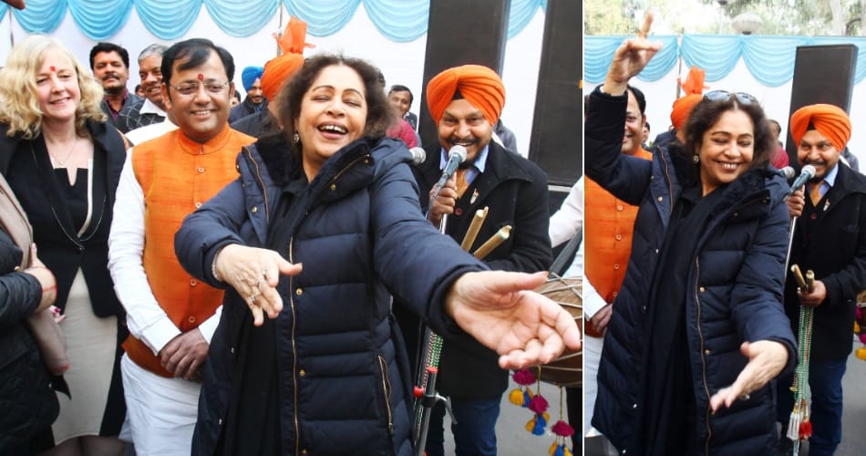 Lohri celebration mc office, mp kirron kher
