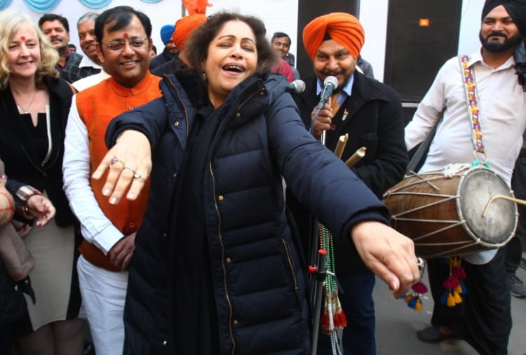 Lohri celebration mc office, mp kirron kher