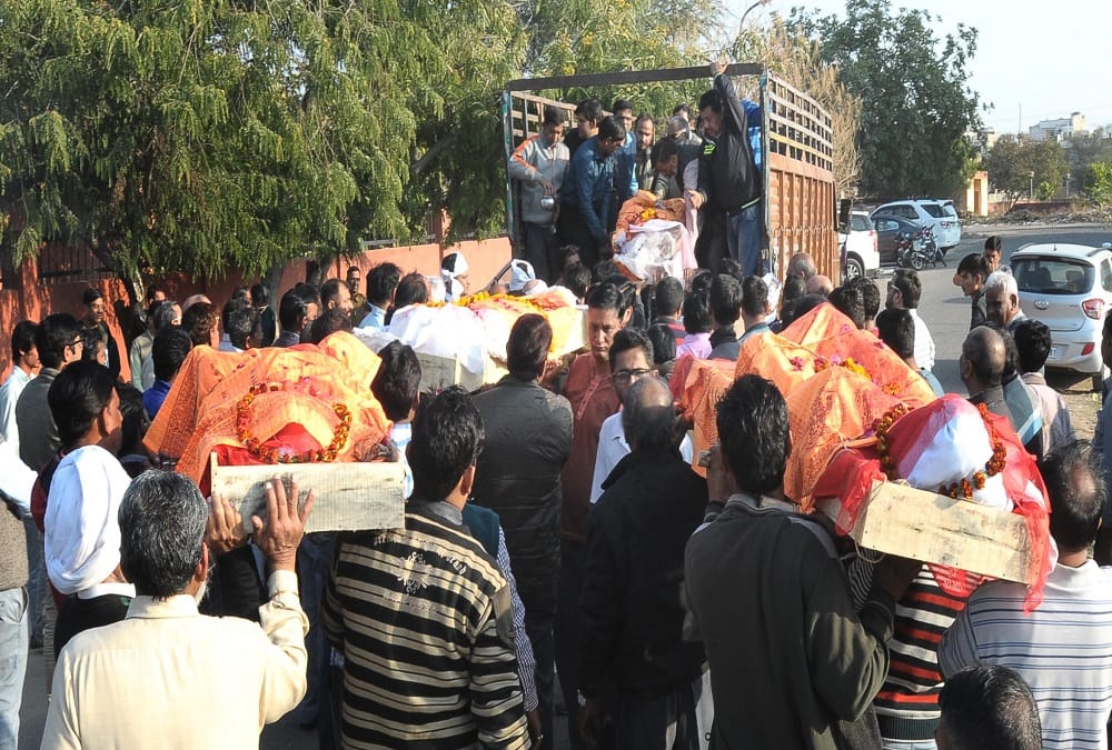 Rajasthan:Five members of a Family Killed as Major Fire Breaks Out at Their Residence in jaipur
