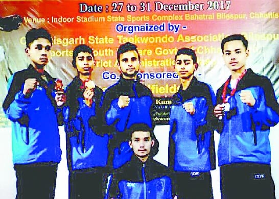 National Jr. players in K.R.C. Boy's Company in Taekwondo