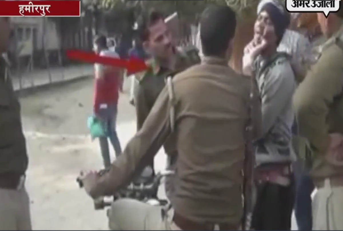 police brutally beat an accused in hamirpur