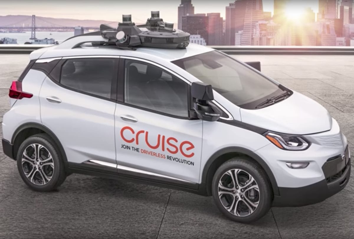 General Motors showcased Cruise AV, a car without a steering wheel or brake pedal
