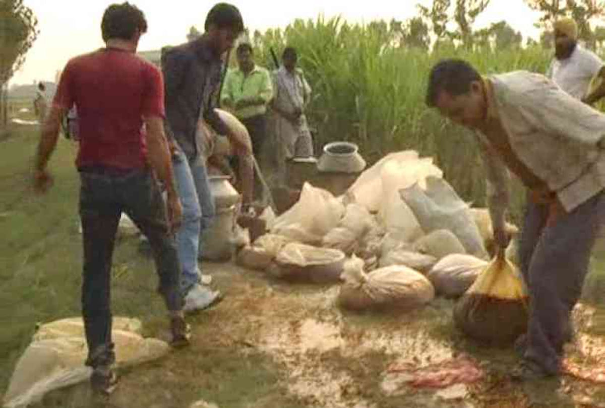 illegal liquor manufacturing factory caught in unnao