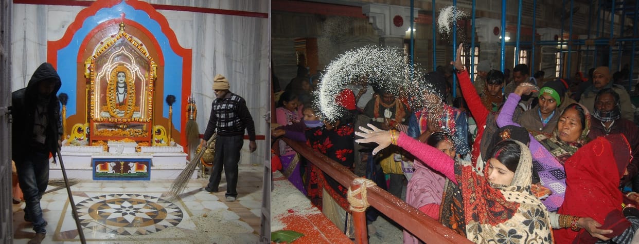गोरखनाथ मंदिर में एक दिन पहले ही दिखा मकर संक्रांति जैसा नजारा