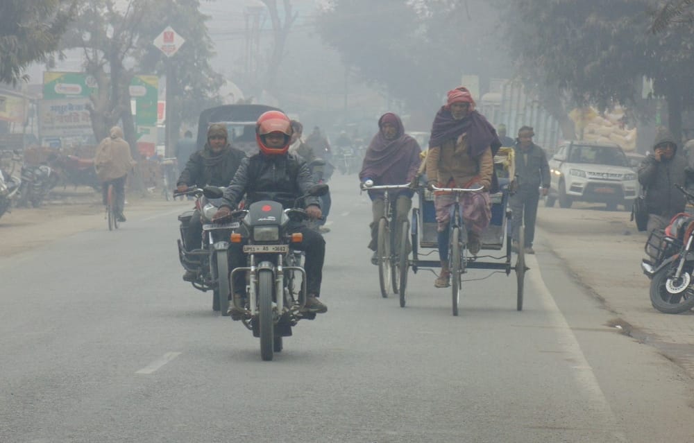 fog break The speed of the vehicles