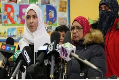 Hate Crime: A man Attacked on hijab girl wearing in Toronto by a scissor 