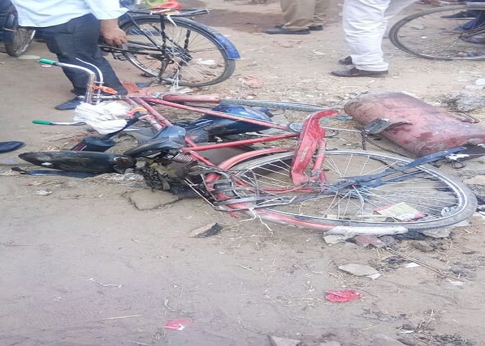 jaipur rajasthan blast in air compressure tank of baloon in murlipura