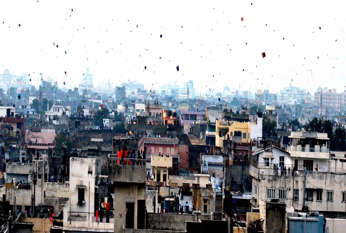 Makar sankranti celebrated as a diwali celebration in jaipur rajasthan