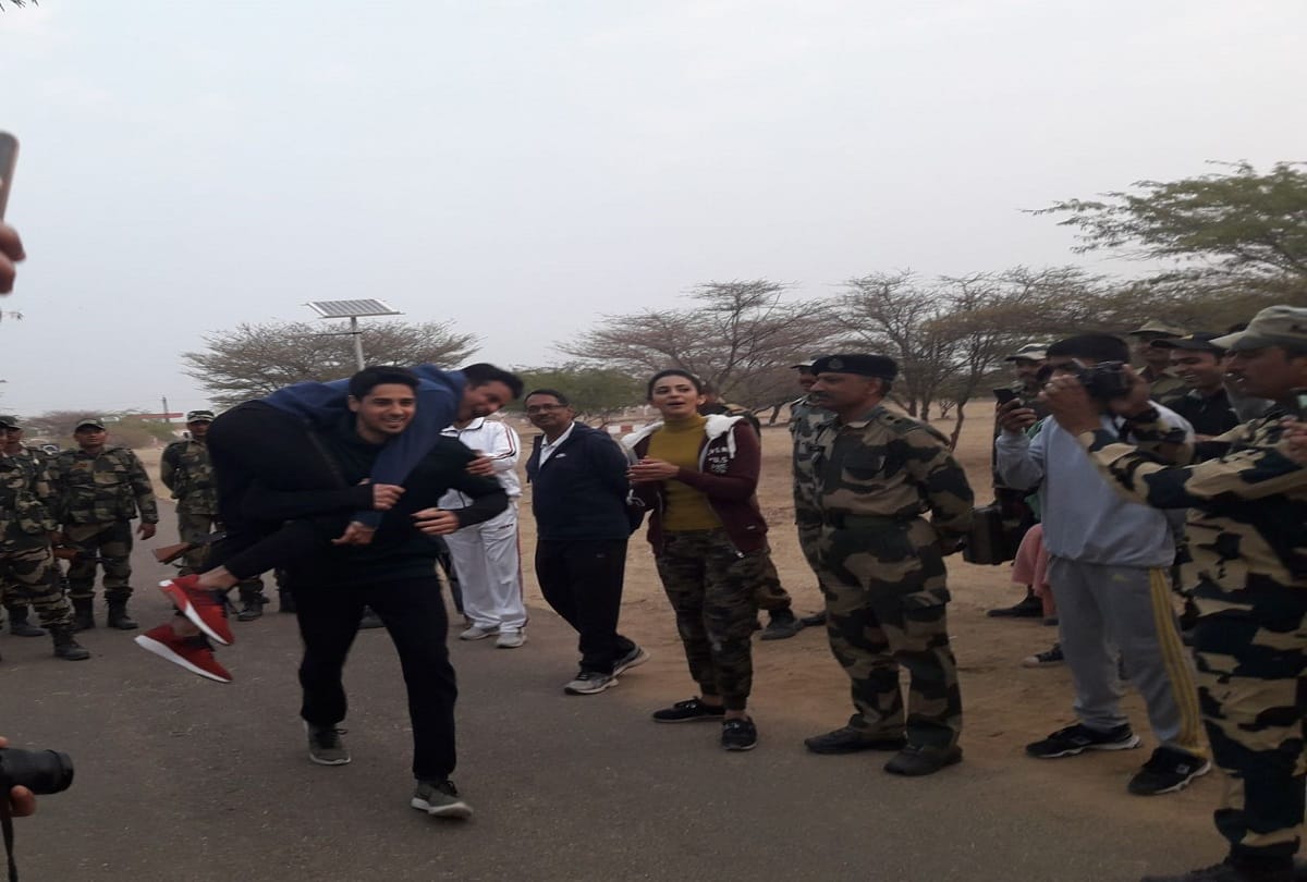 Film Aiyaary team arrived at india border in rajasthan