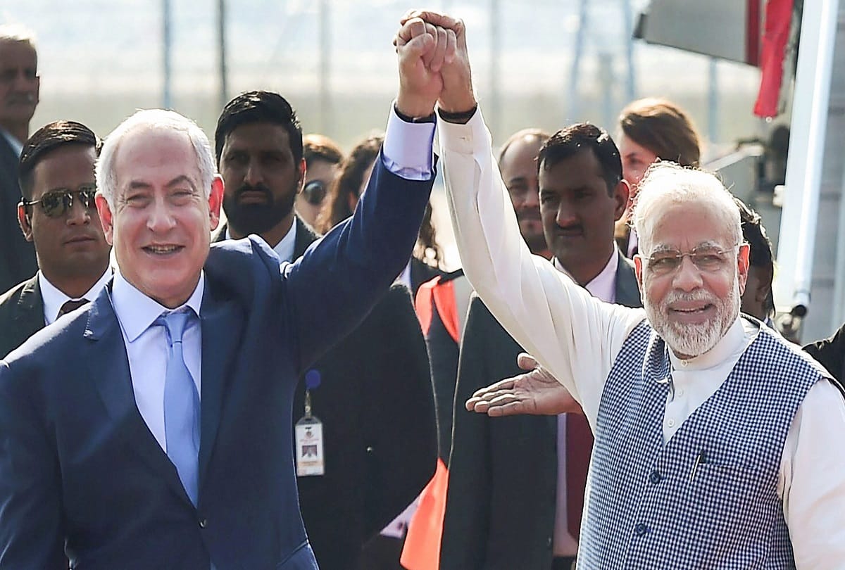 PM Modi receive Israel Prime Minister benjamin netanyahu and host a dinner tonight