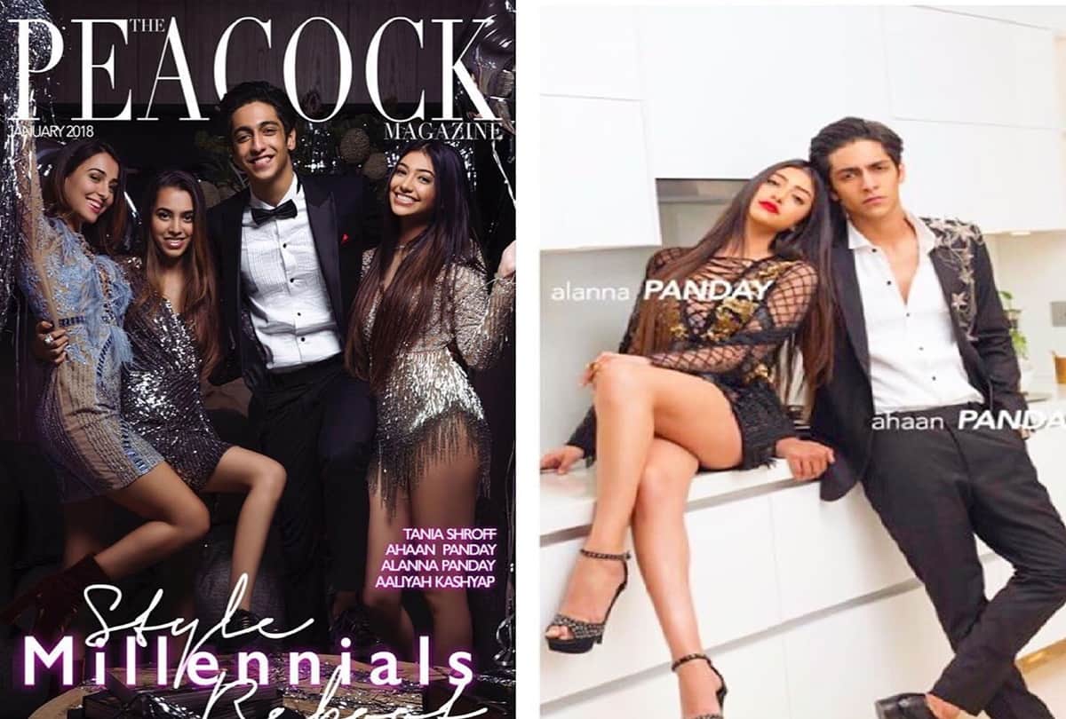 Aahan Panday Alanna Panday Aaliyah Kashyap photoshoot viral on social media