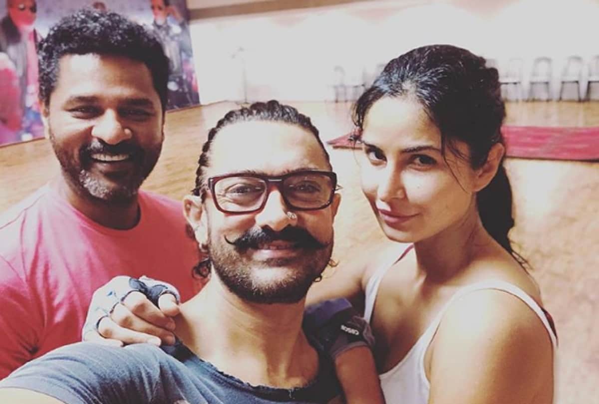 thugs of hindostan song practice prabhudeva aamir khan katrina kaif