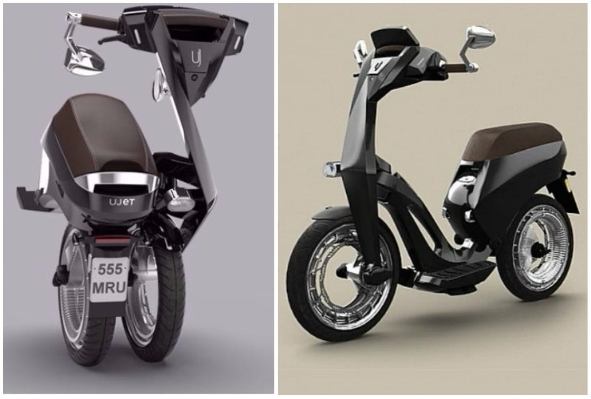 Ujet unveiled Foldable Smart Scooter with 150 kilometer range at CES 2018
