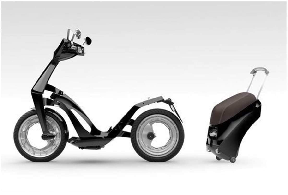 Ujet unveiled Foldable Smart Scooter with 150 kilometer range at CES 2018