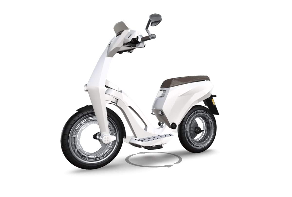 Ujet unveiled Foldable Smart Scooter with 150 kilometer range at CES 2018