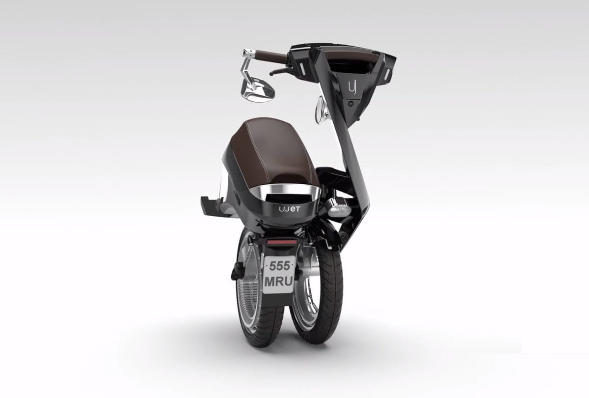Ujet unveiled Foldable Smart Scooter with 150 kilometer range at CES 2018