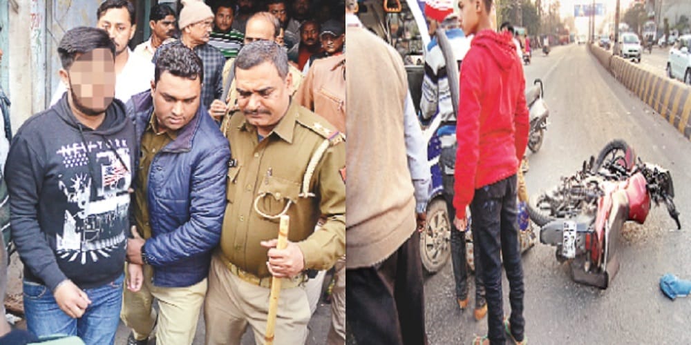 Car Accident In Meerut, six people injured