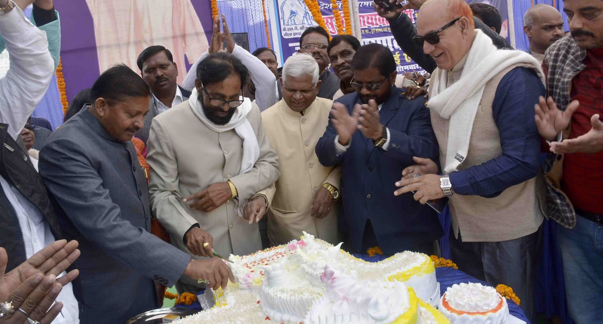 Mayawati birthday celebrated in purvanchal