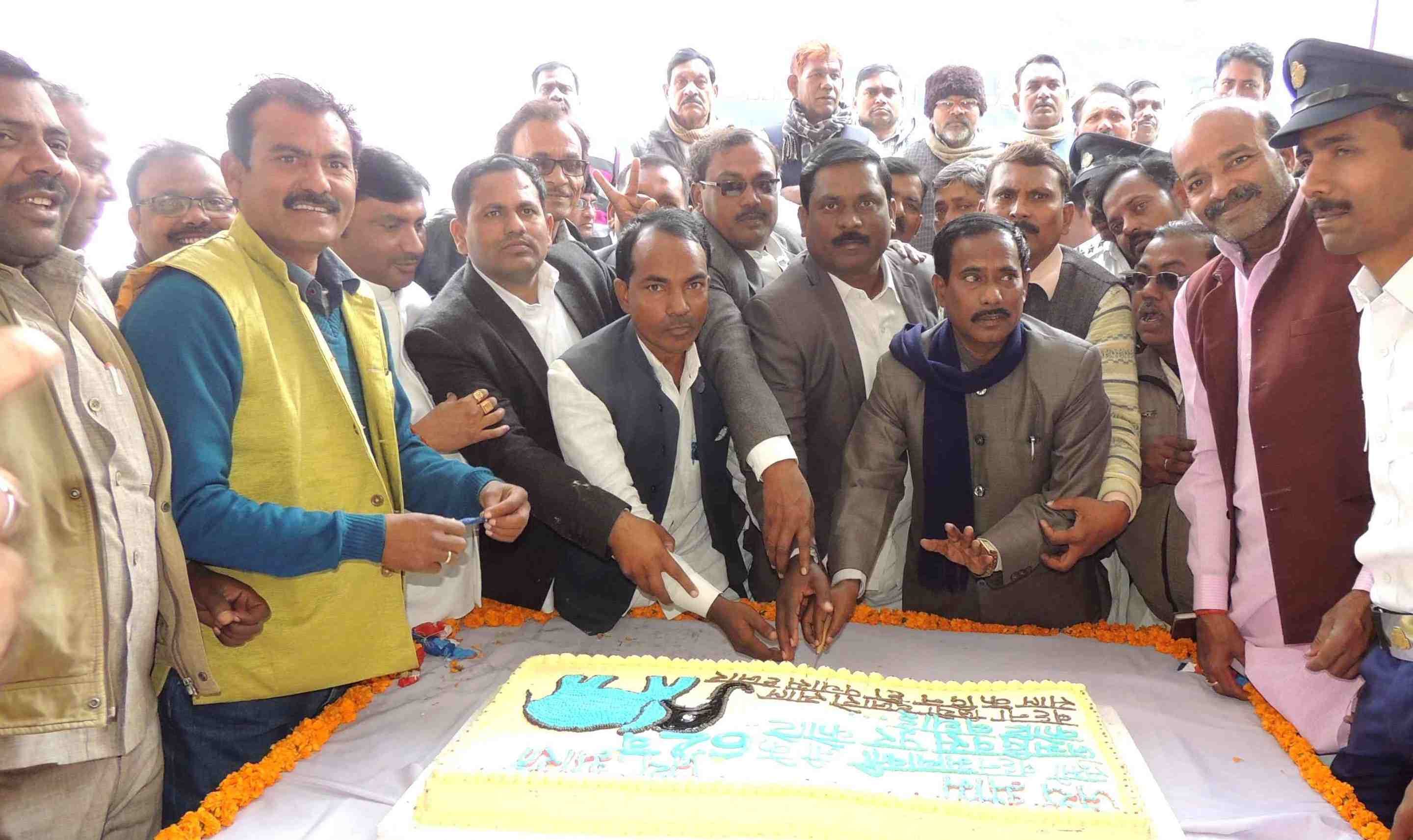 Mayawati birthday celebrated in purvanchal