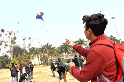 Kite competition in Graphic Era University in Dehradun   