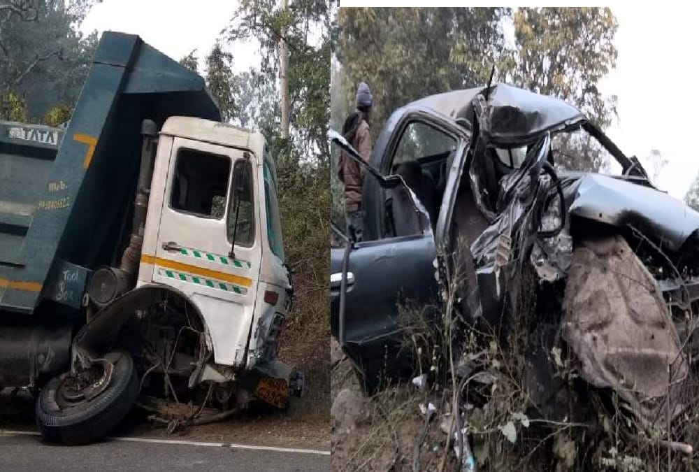 Accident in haridwar four injured horrible photos