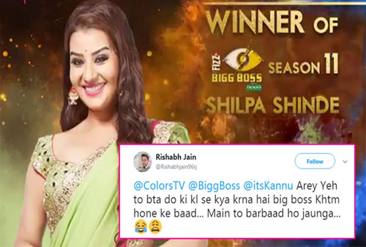 Social media reaction after Shilpa Shinde wins the show and ends Bigg Boss 11