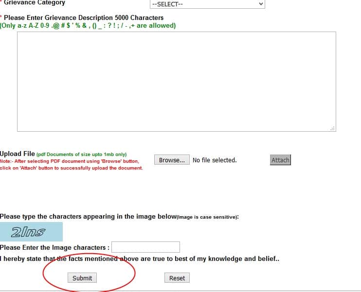complaint about pf account register on epfo new website