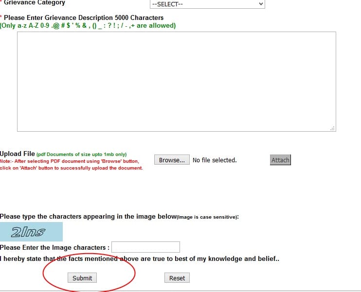 complaint about pf account register on epfo new website