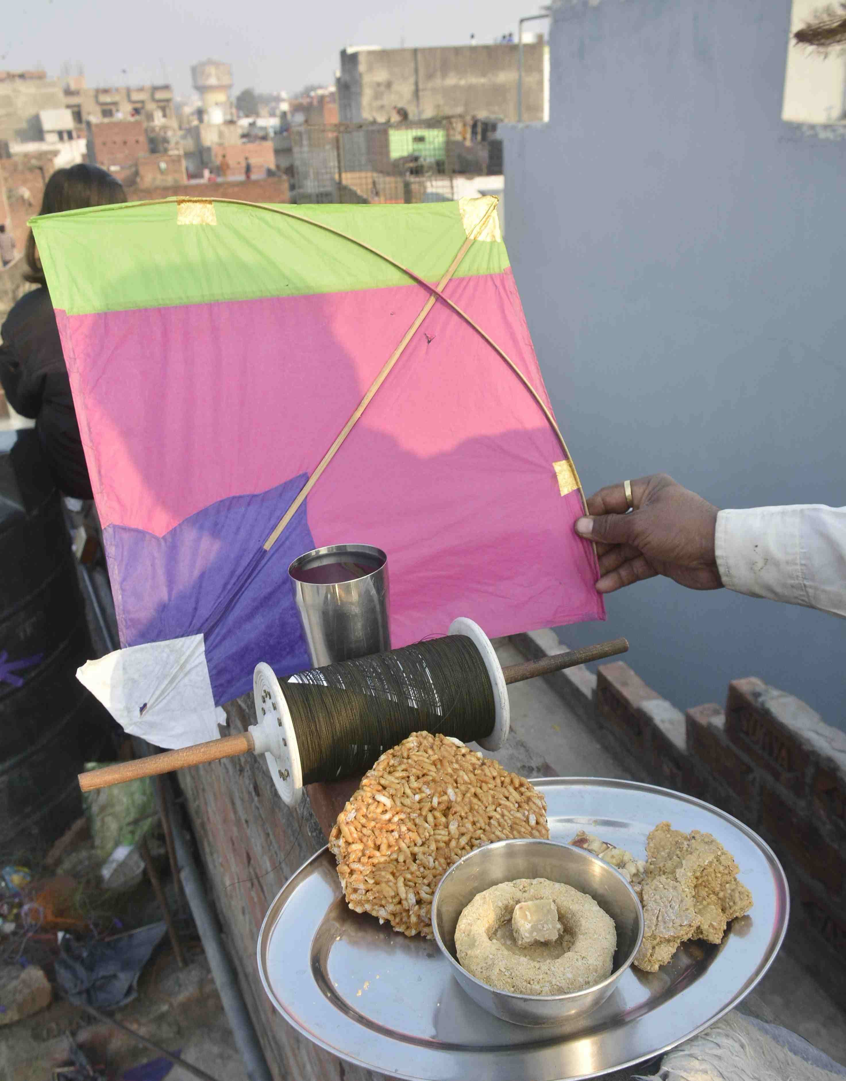 kites celebration in varanasi on the occasion of makar sankranti