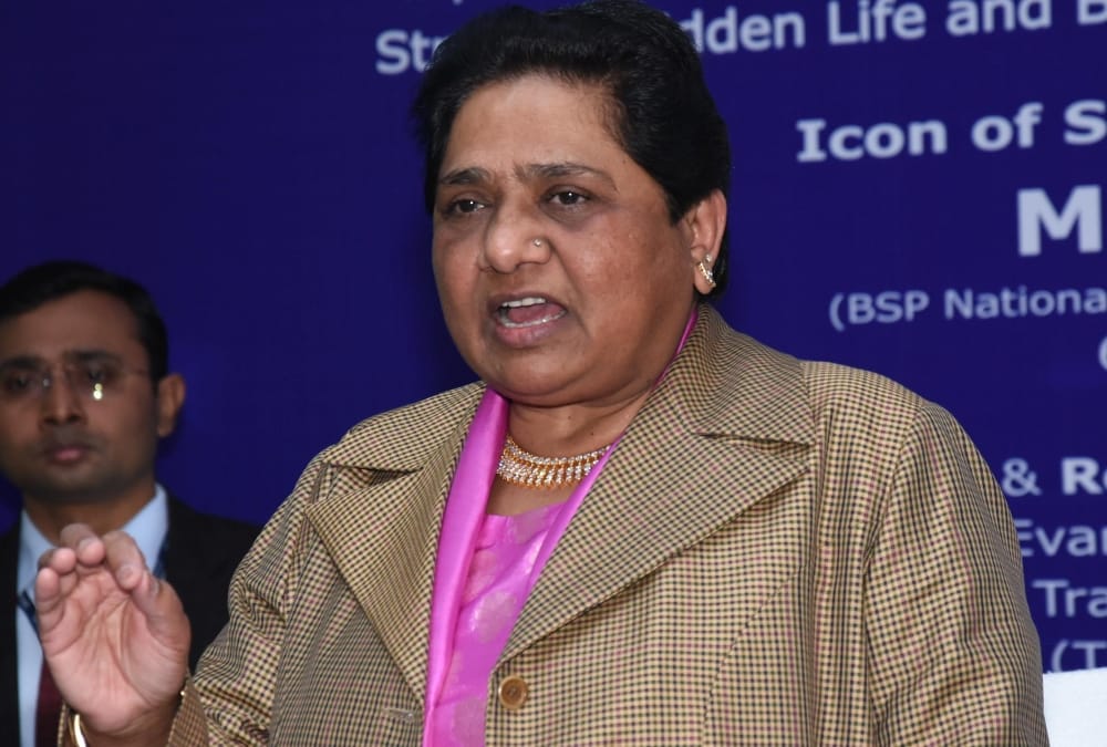 mayawati addresses media on her birthday.