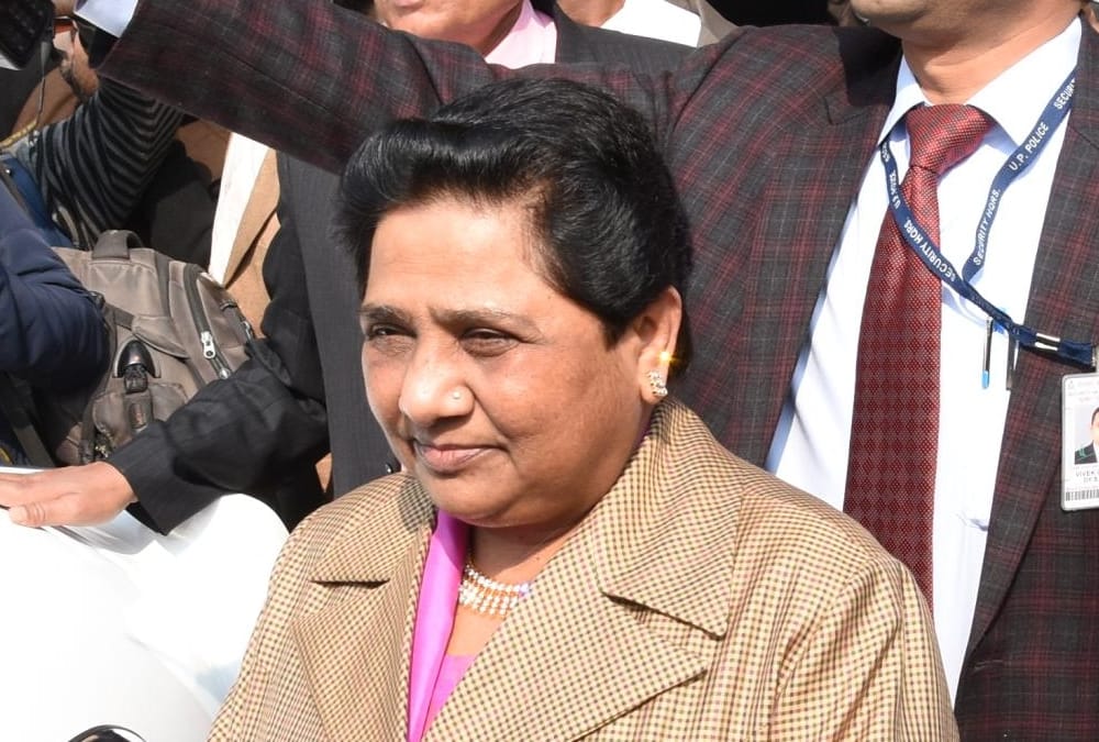 mayawati addresses media on her birthday.