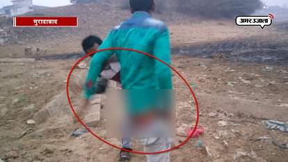 People beaten for Defecation in open on the ramganga in Moradabad