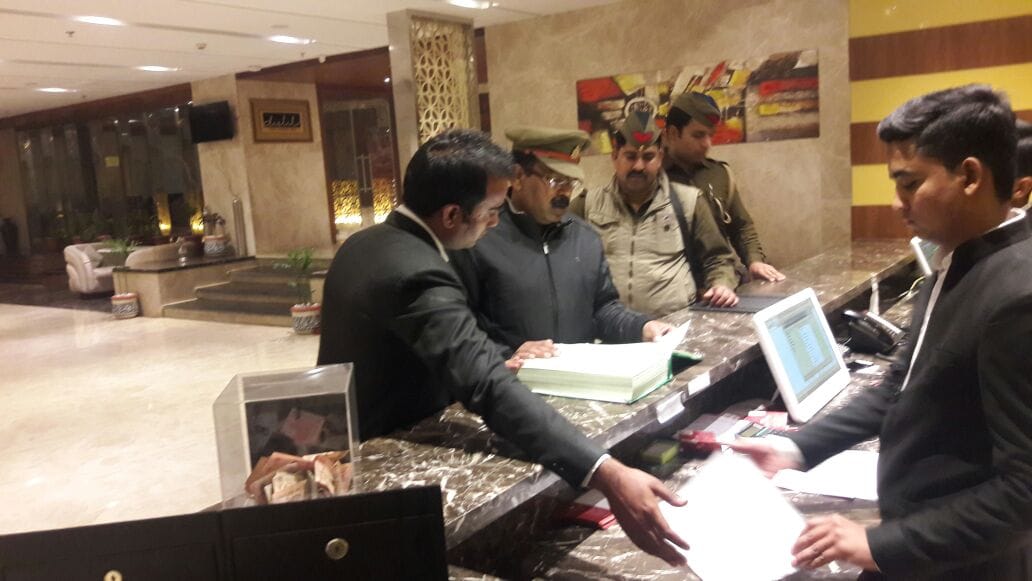 checking in Agra before Israel PM Visit of Tajmahal