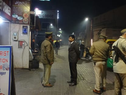 checking in Agra before Israel PM Visit of Tajmahal