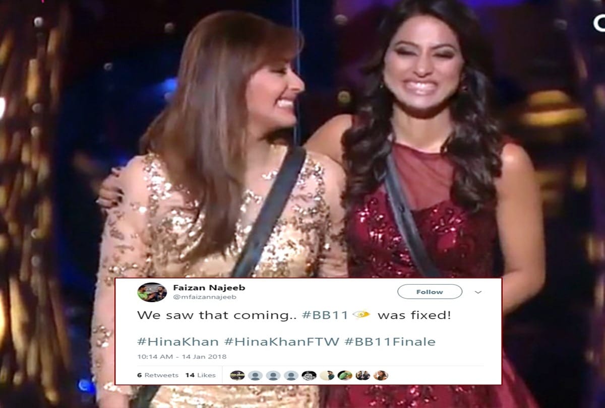  Bigg Boss 11 winner: Hina Khan’s fans slamshs twitter after Shilpa Shinde wins the show