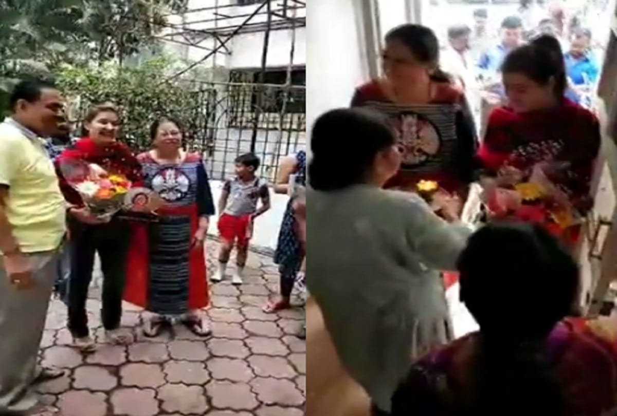 Shilpa Shinde grand welcome at home after winning the Bigg Boss 11 trophy 