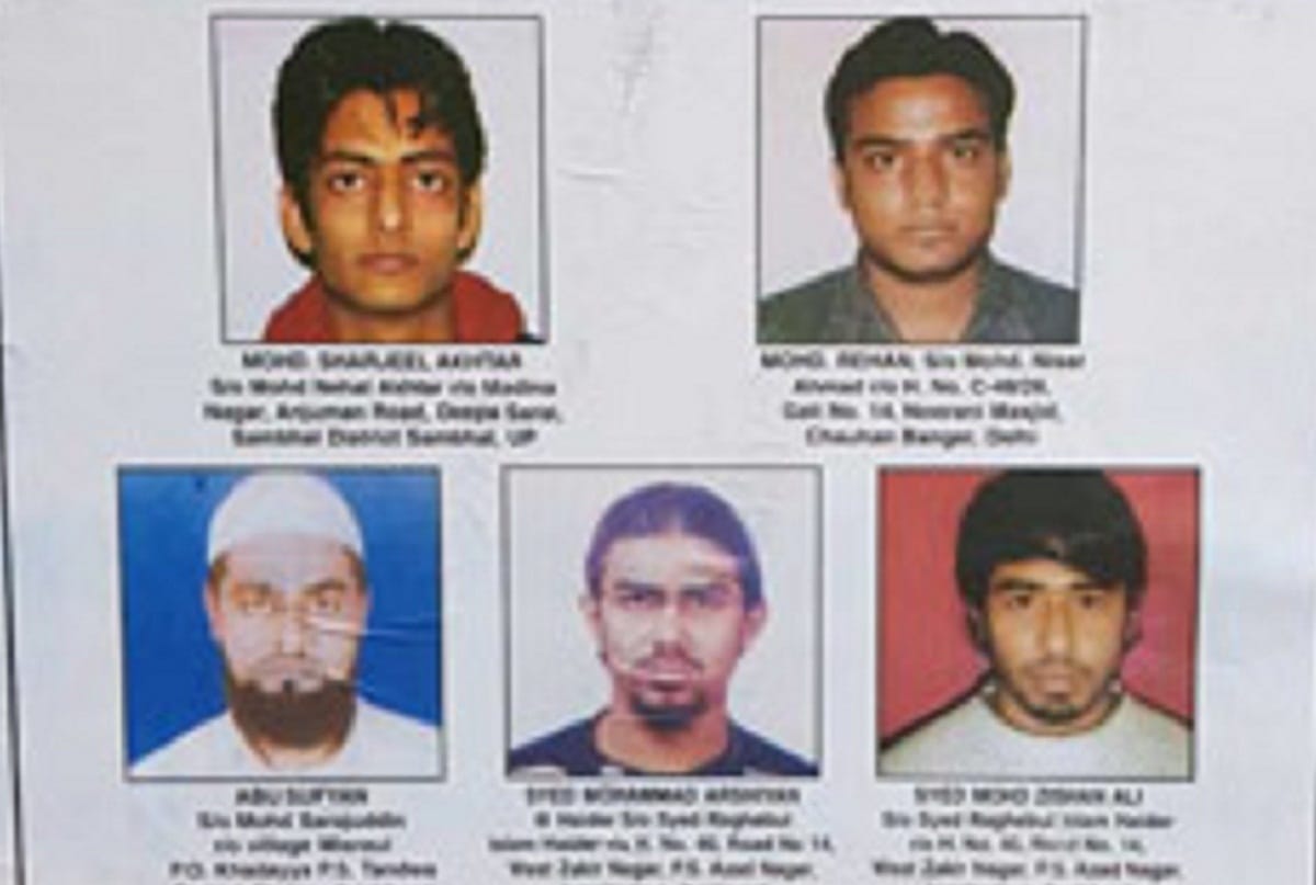 Police issued posters of suspected terrorists IN Delhi