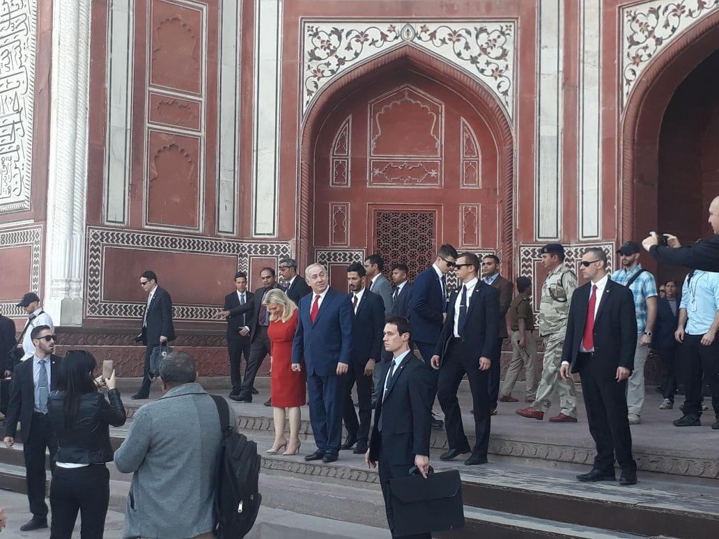 benjamin netanyahu is only Israel PM visiting taj mahal