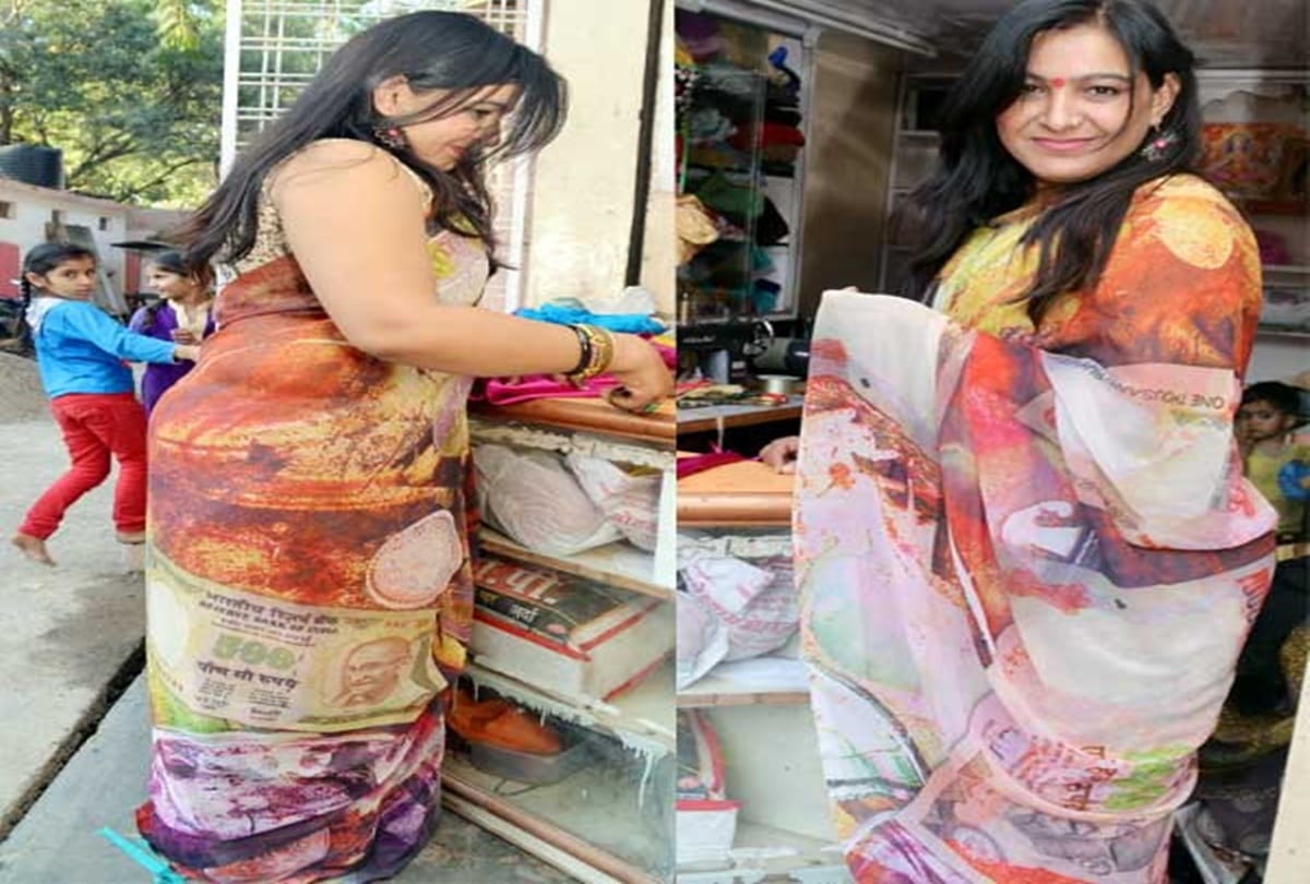 A lady shows the best way to Re use Demonetised five hundred and thousand rupees note 