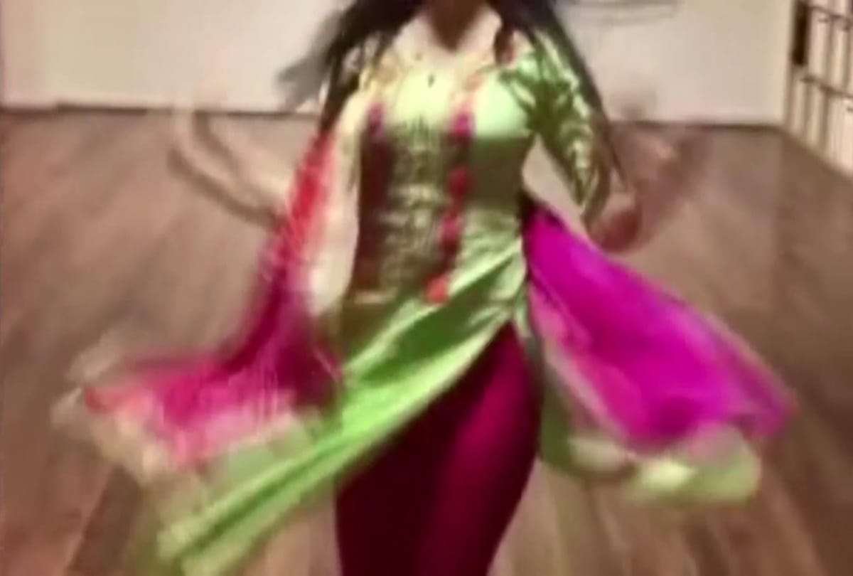 video being viral of german girl dance on bollywood song in punjabi style