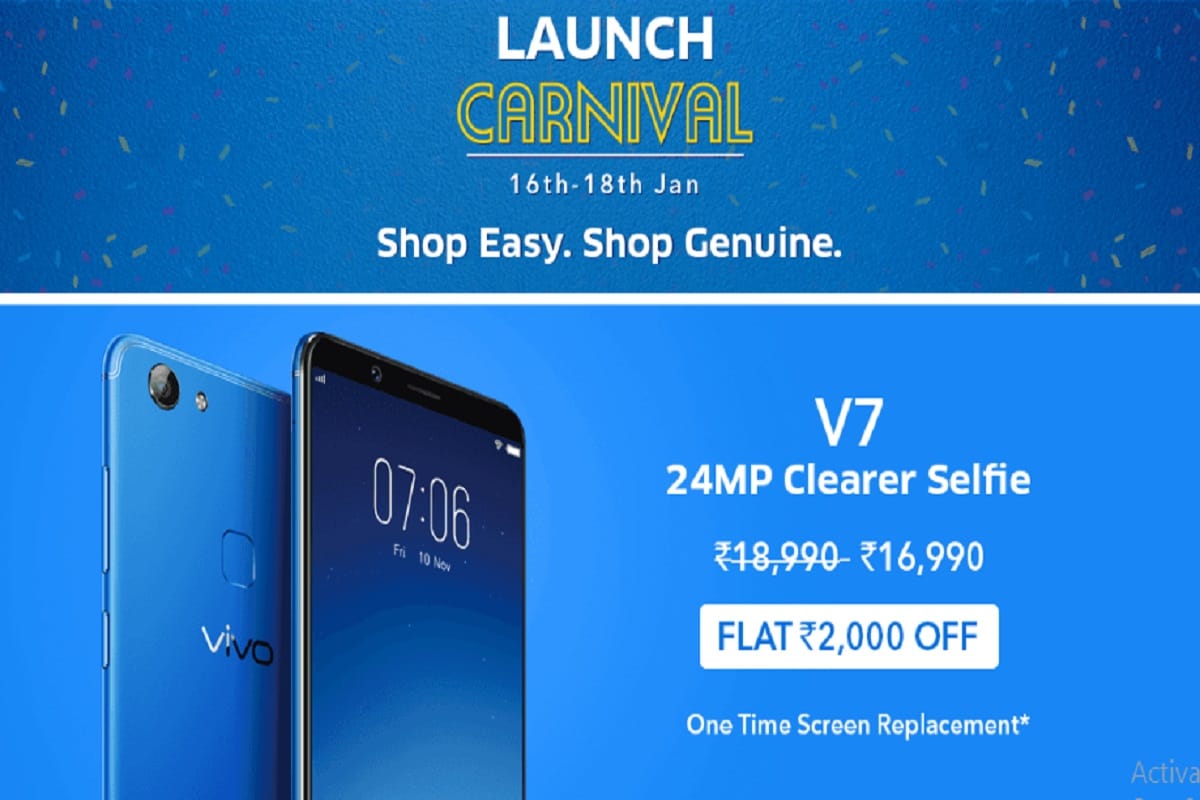 Vivo Online Store Launched in India with Offers on Vivo V7 and Other Phones