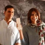 akshay kumar prank in the set of padman with sonam and radhika