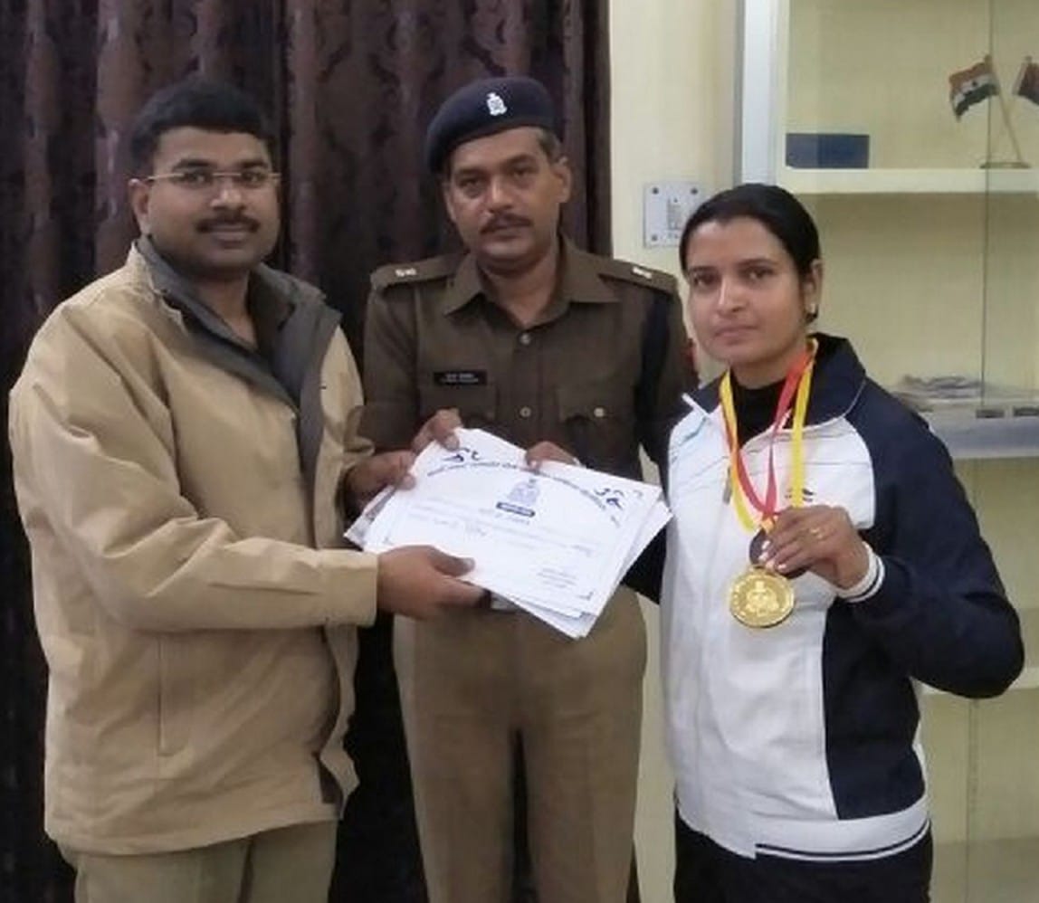 Budaun police athlete wins gold in Lucknow