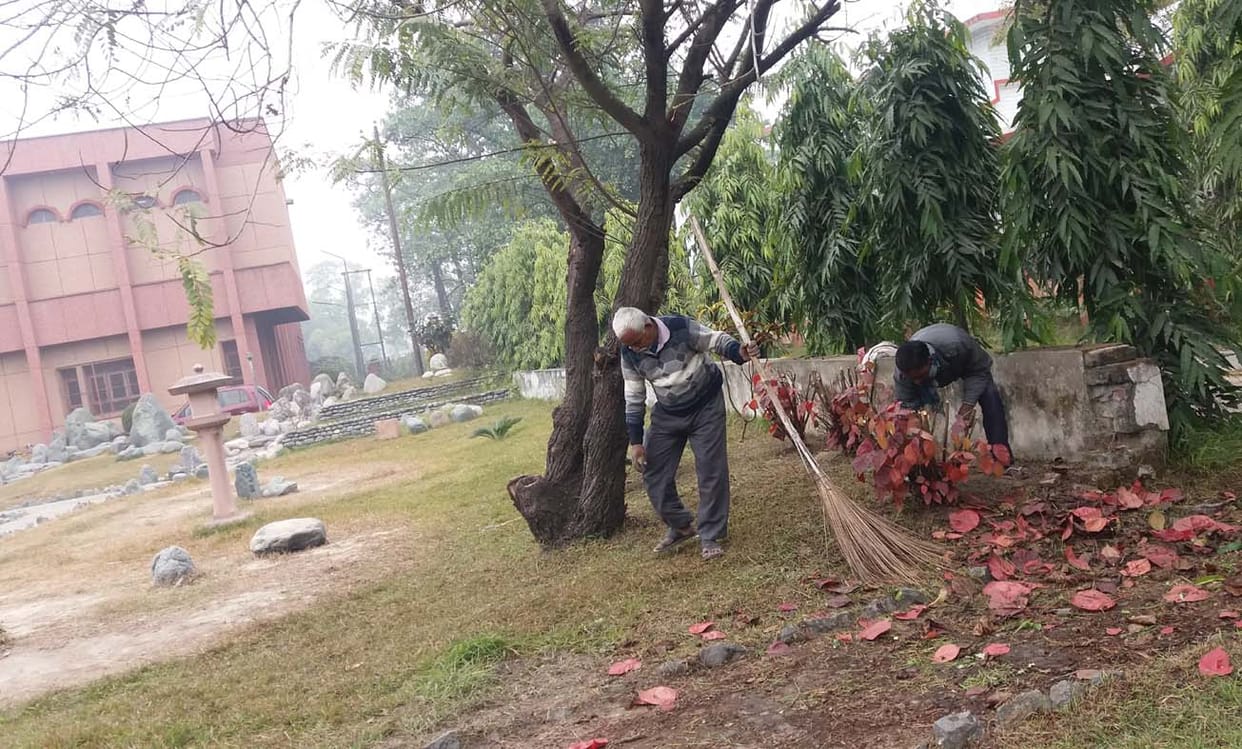Cleanliness of Buddhist Museum