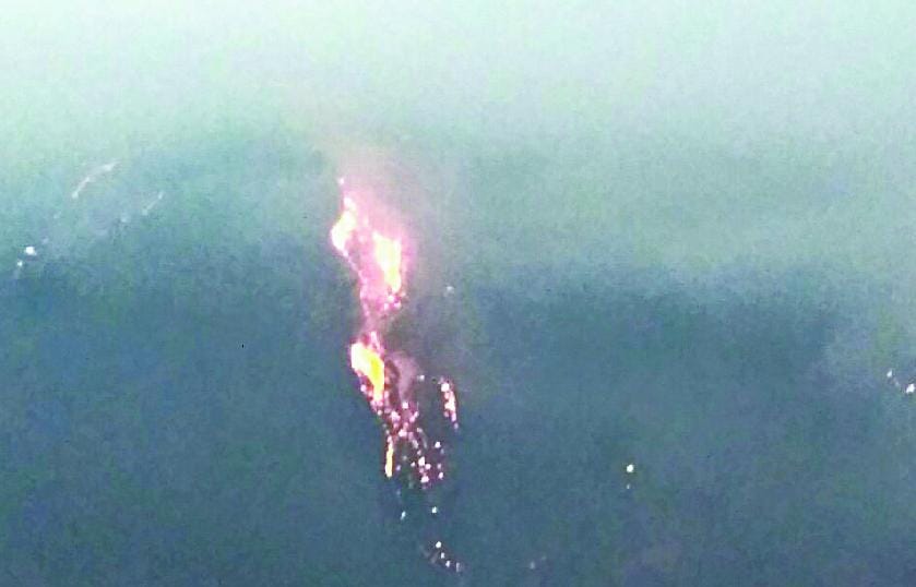 ramgarh forest catches fire
