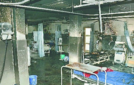 After the incident sealing evidence in the sealed ICU