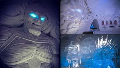 HBO and Lapland Hotels opened a "Game of Thrones" themed ice hotel in Kittila of Finland