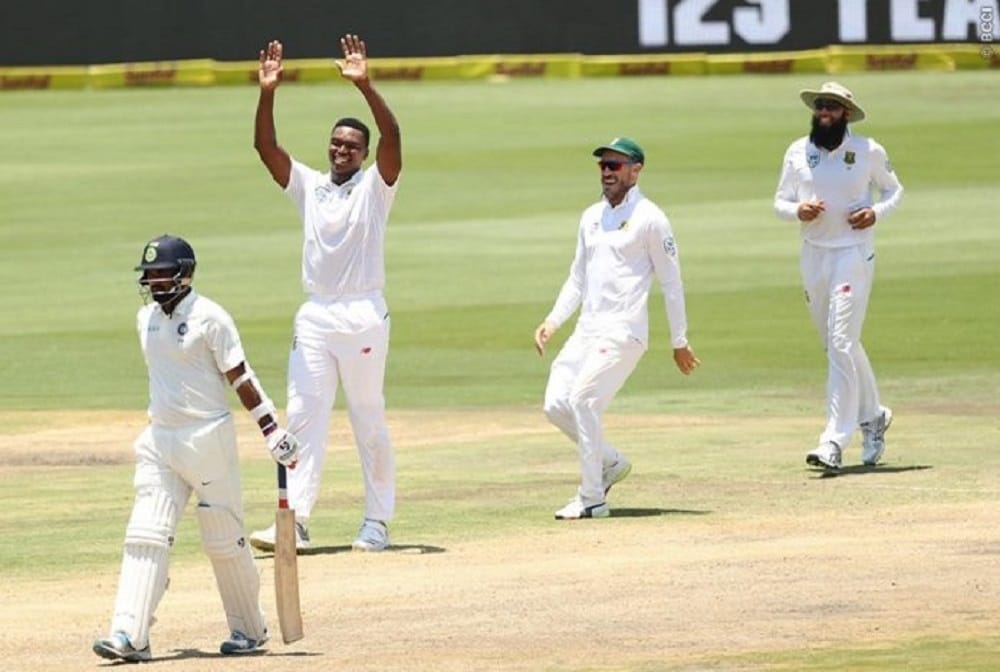 lungi ngidi takes six wickets against india in centurion test